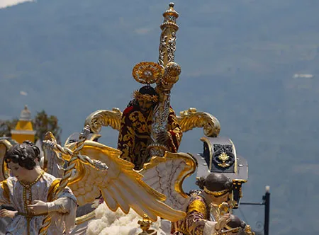milagroso jesus de la caida temblo de San Bartalomé Becerra Antigua Guatemala