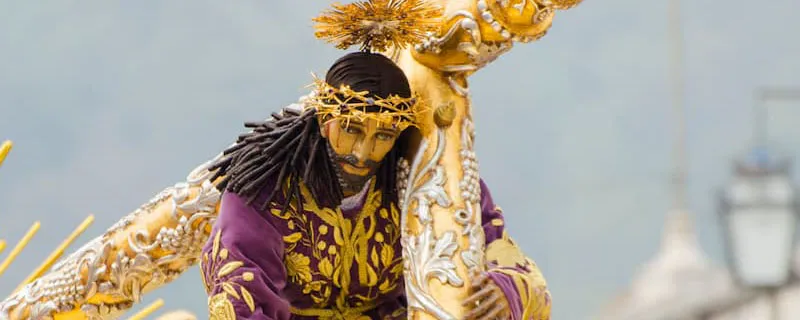 Venerada imagen de Jesus de la Caida de San Bartalome Becerra